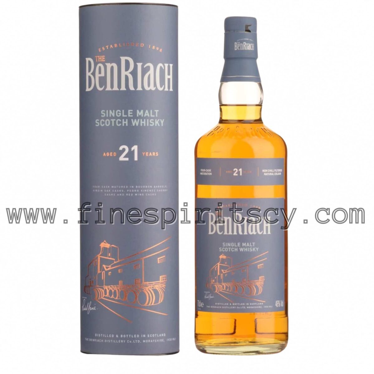 Benriach 21 Year Old 700ml 70cl 0.7L FSCY Cyprus Price Scotch Whisky