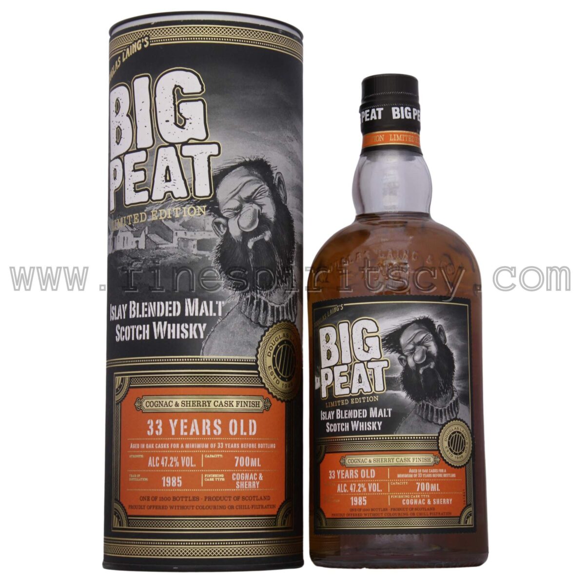 Big Peat 33YO Blend Malt Scotland Whiskey Fine Spirits Cyprus CY 700ml 70cl 0.7L