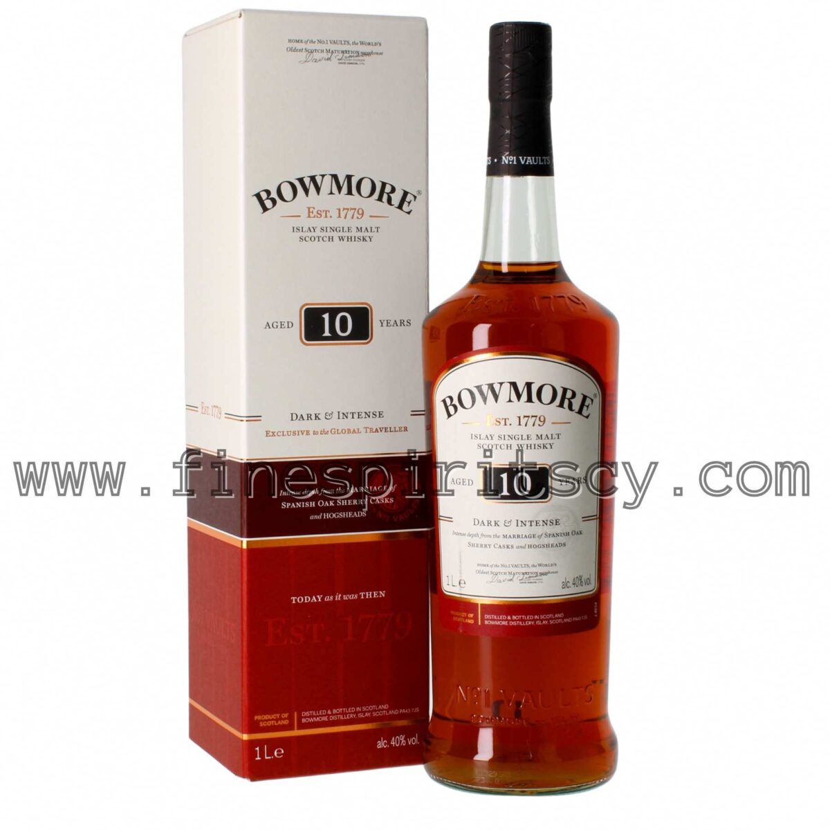 Bowmore 10 years old Scotch Cyprus Whisky 1000ml 100cl 1l Cyprus Price