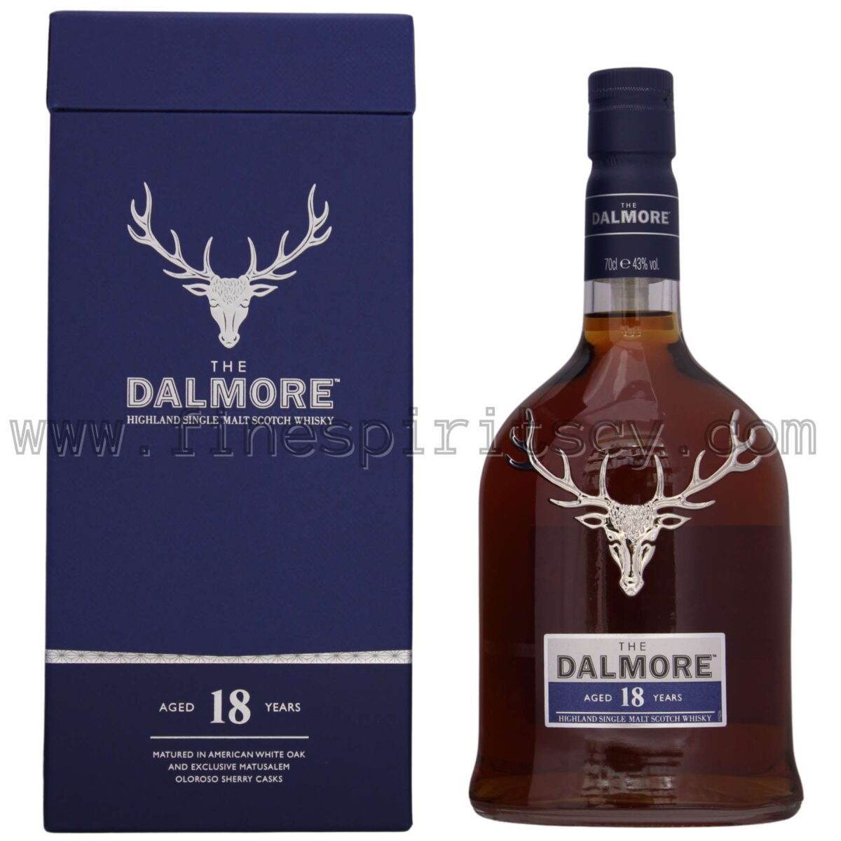 The Dalmore 18 Years Old Front Side Bottle Box Order Online Fine Spirits CY FSCY
