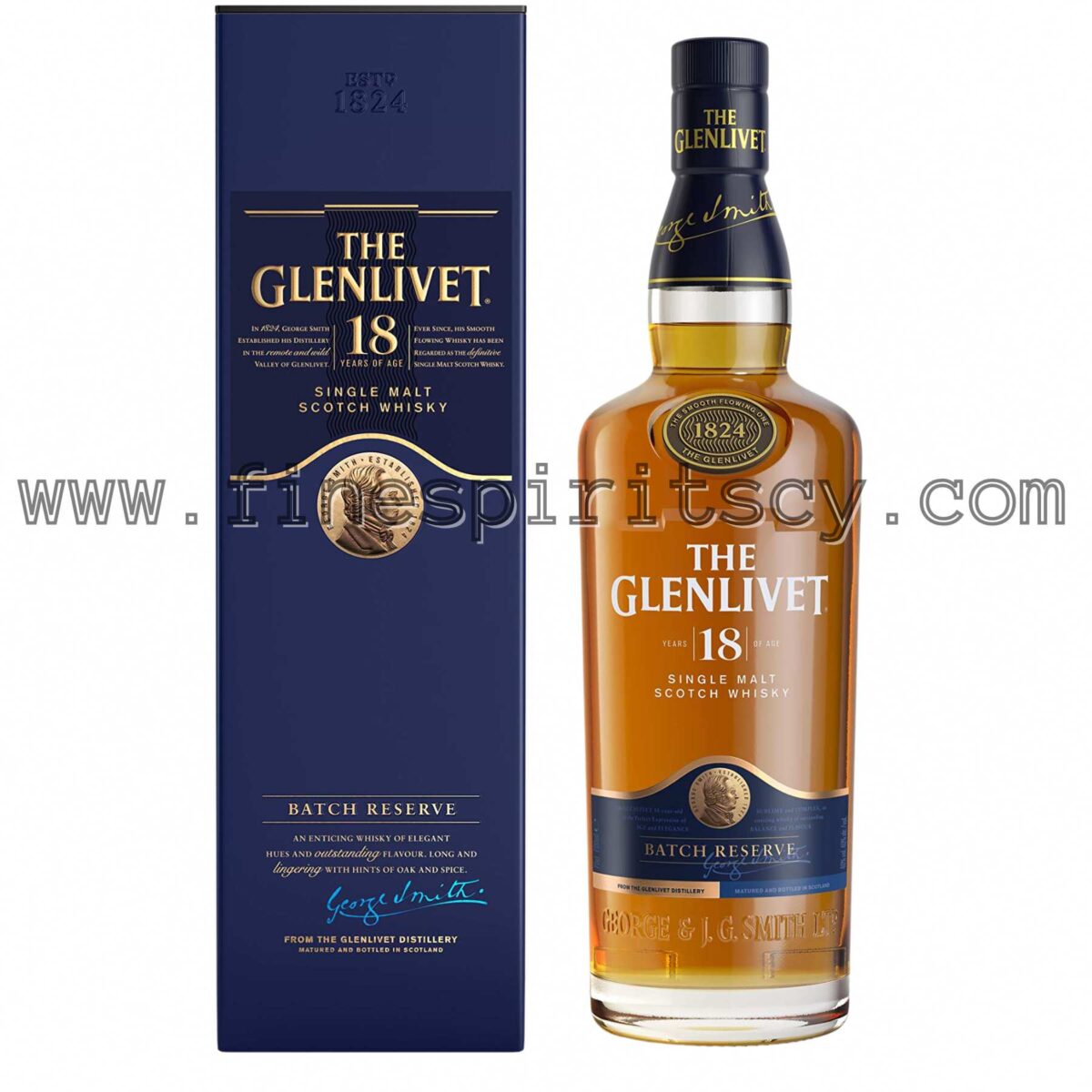 Glenlivet 18 Year Old Single Malt Scotch Cyprus Price 700ml 0.7L 70cl