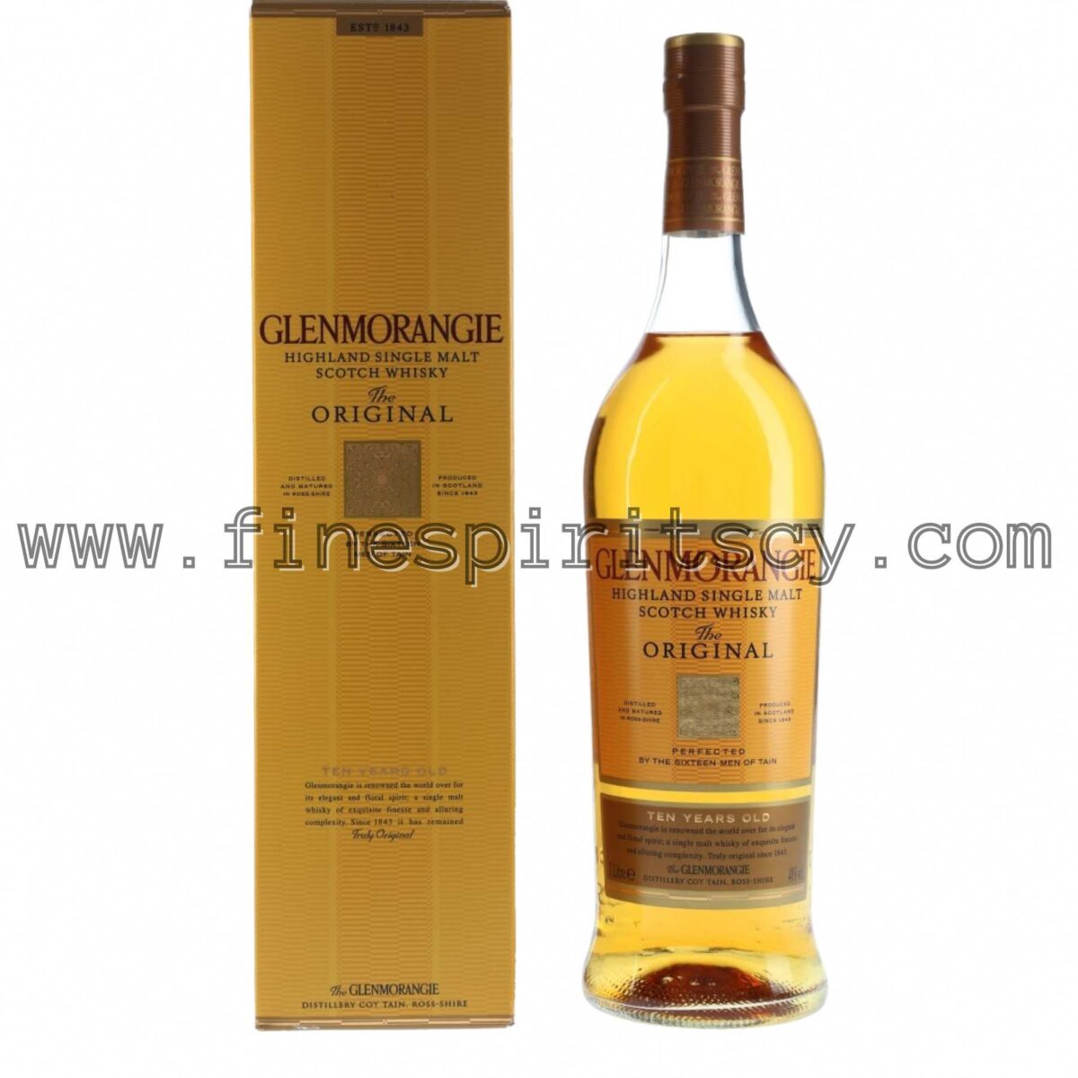 Glenmorangie 10 Year Old 1000ml 100cl 1L Cyprus Price FSCY Original