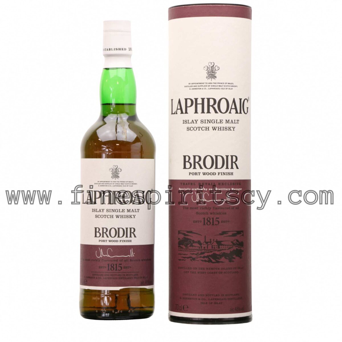 Laphroaig Brodir Port Wood Finish Cyprus Price Islay Scotch Whisky FSCY 700ml 70cl 0.7l