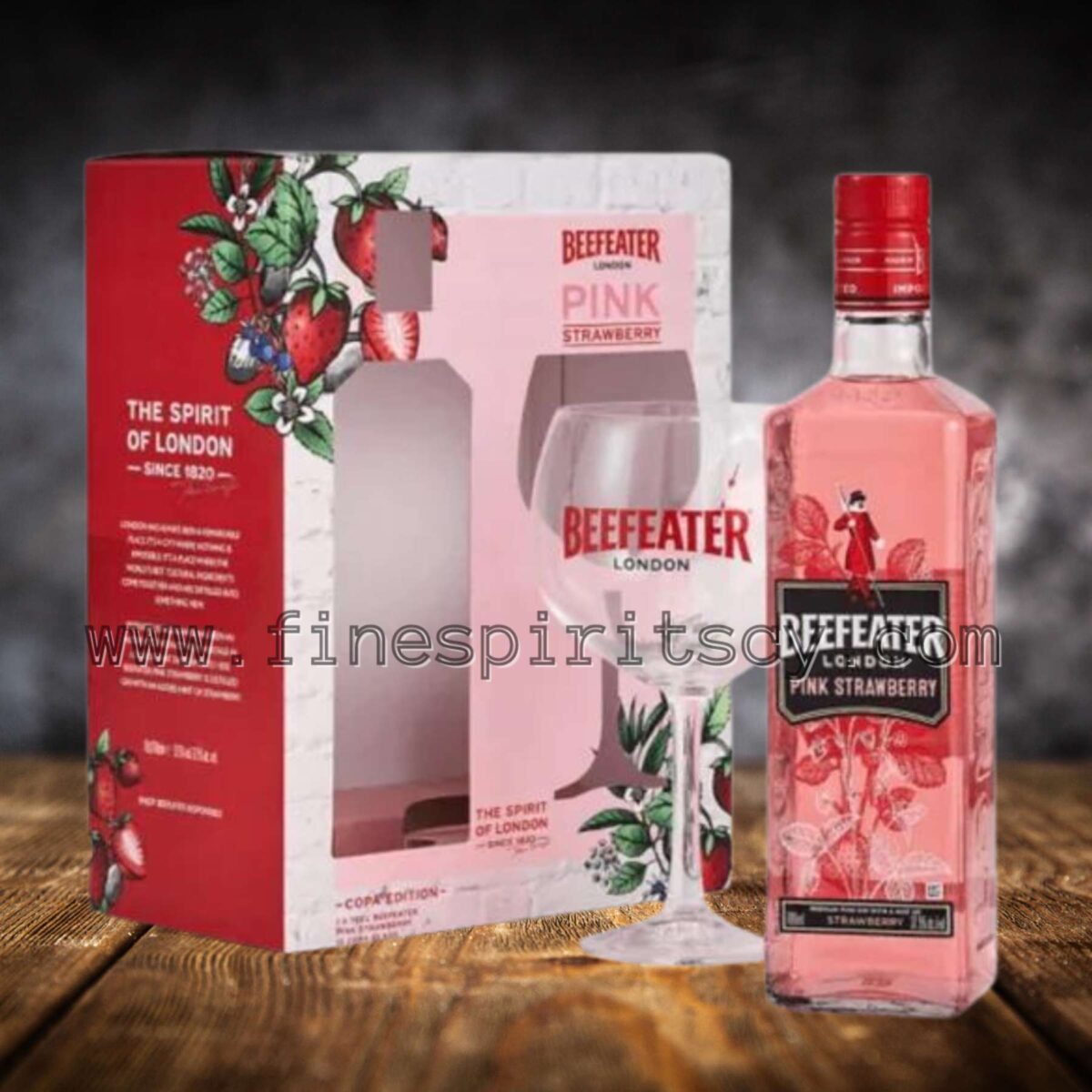 Beefeater Pink Gin Flavored Glass Cyprus Price Fine Spirits CY