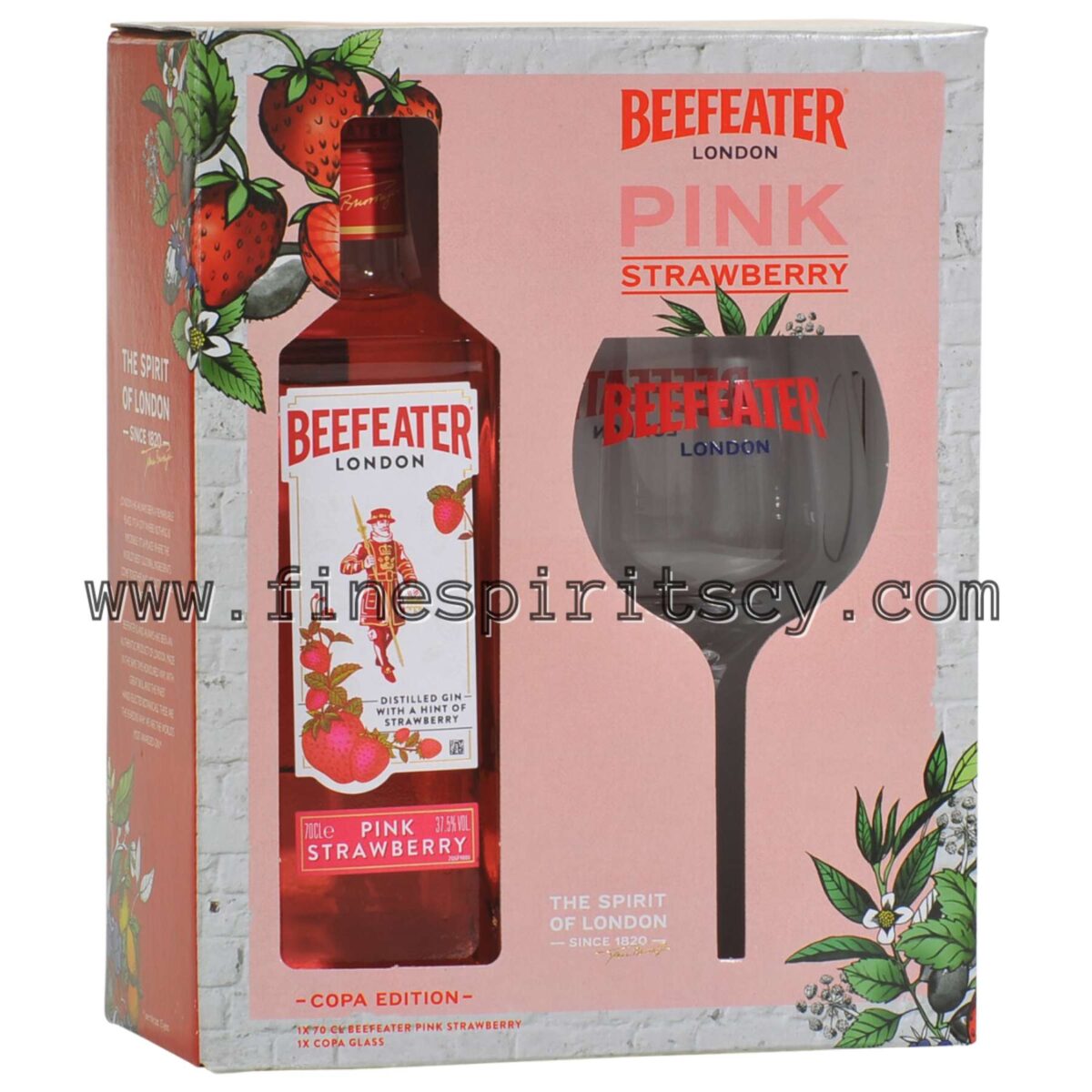 Beefeater Pink Gin Gift Set Idea With Copa Glass Cyprus Fine Spirits online cy