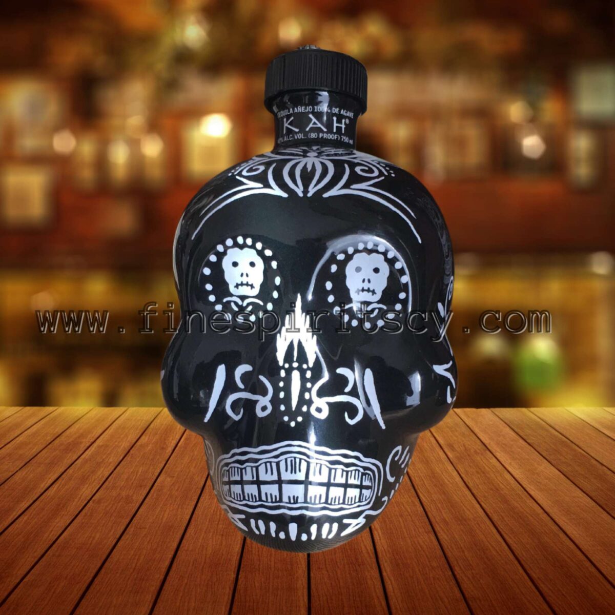 Kah Anejo Tequila Cyprus 700ml 0.7L 70cl skull bottle