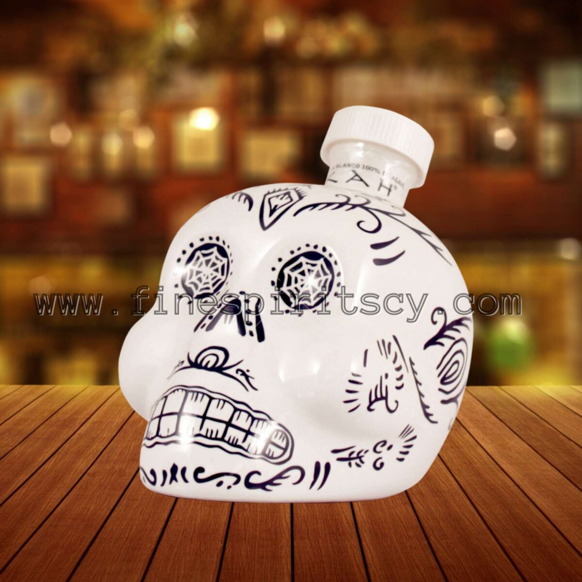 Kah Blanco Tequila 700ml 0.7L FSCY Cyprus Price Skull Bottle White