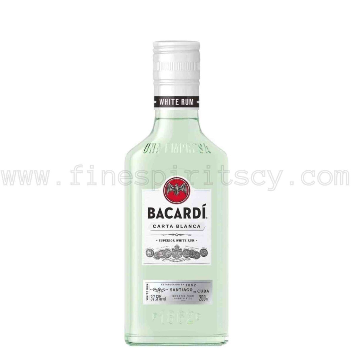 Bacardi Carta Blanca Superior White Rum 200ml 20cl 0.2L