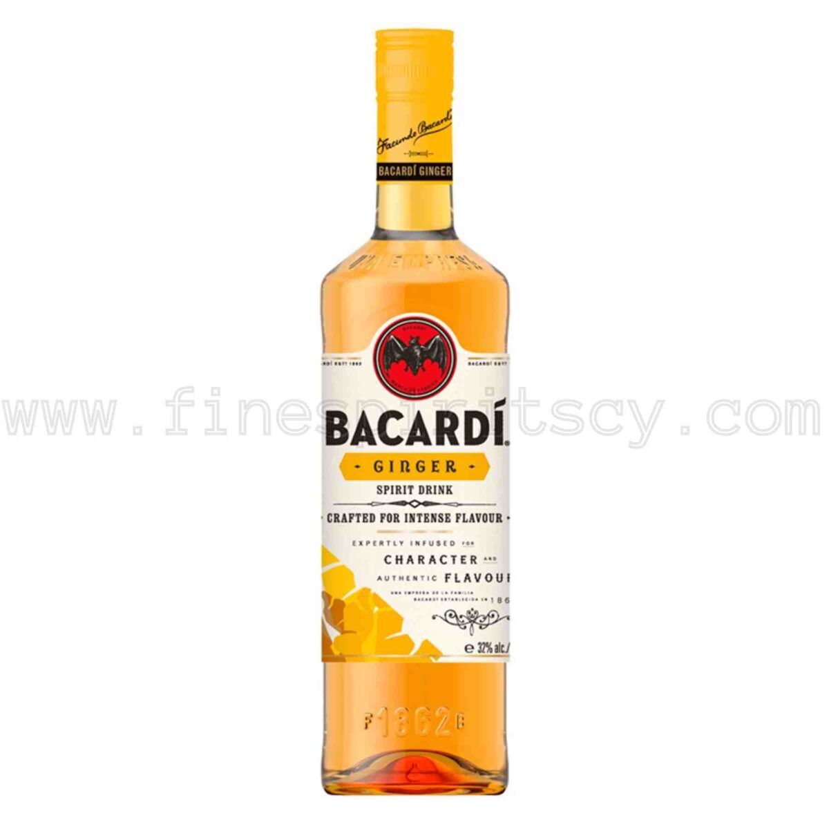 Bacardi Ginger Flavored Rum 1000ml 100cl 1l liter litre