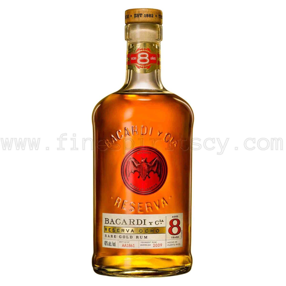 Bacardi Reserva Ocho 8 Year Old 1000ml 100cl 1L Liter Litre