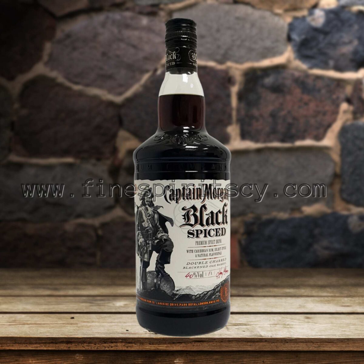 Captain Morgan Black Spiced Rum 1000ml Cyprus