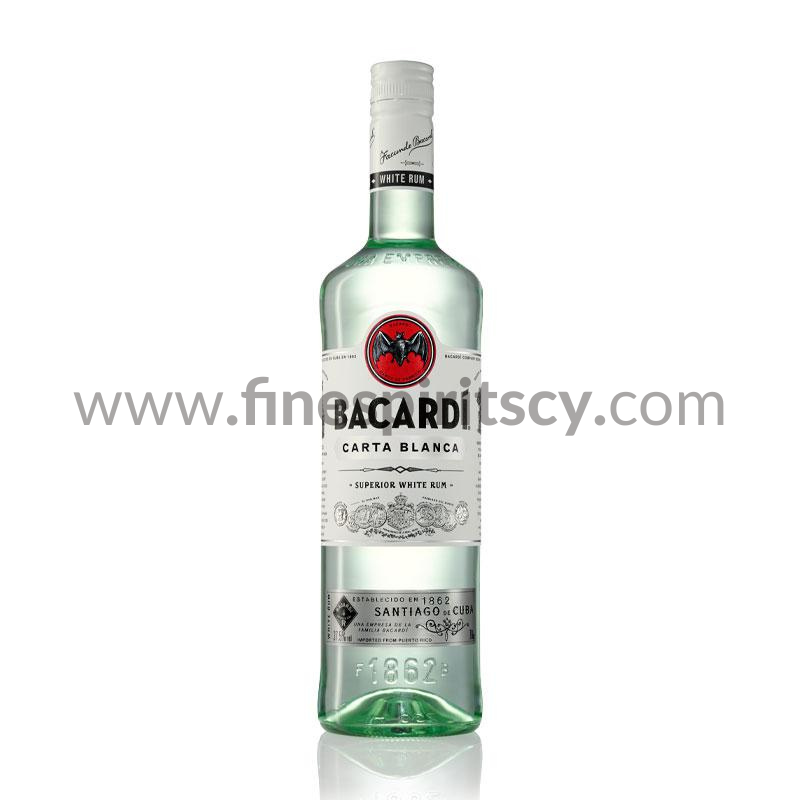 Bacardi Carta Blanca Superior White Rum 700ml Cyprus Order Online Price 70cl 0.7L