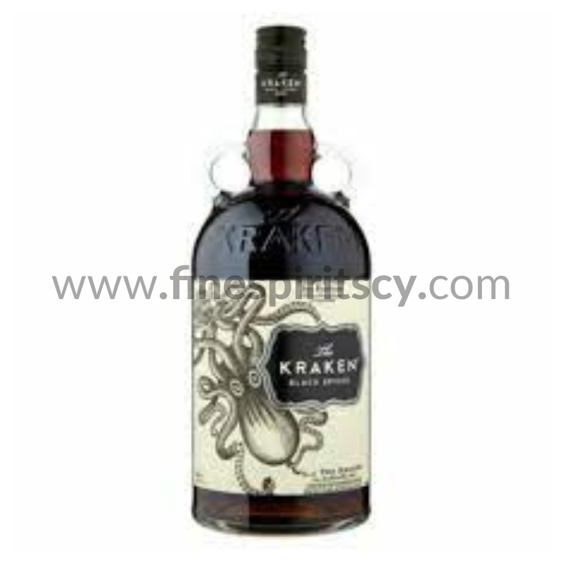KRAKEN Black Spiced Rum 1000ml 40% ABV 80 Proof