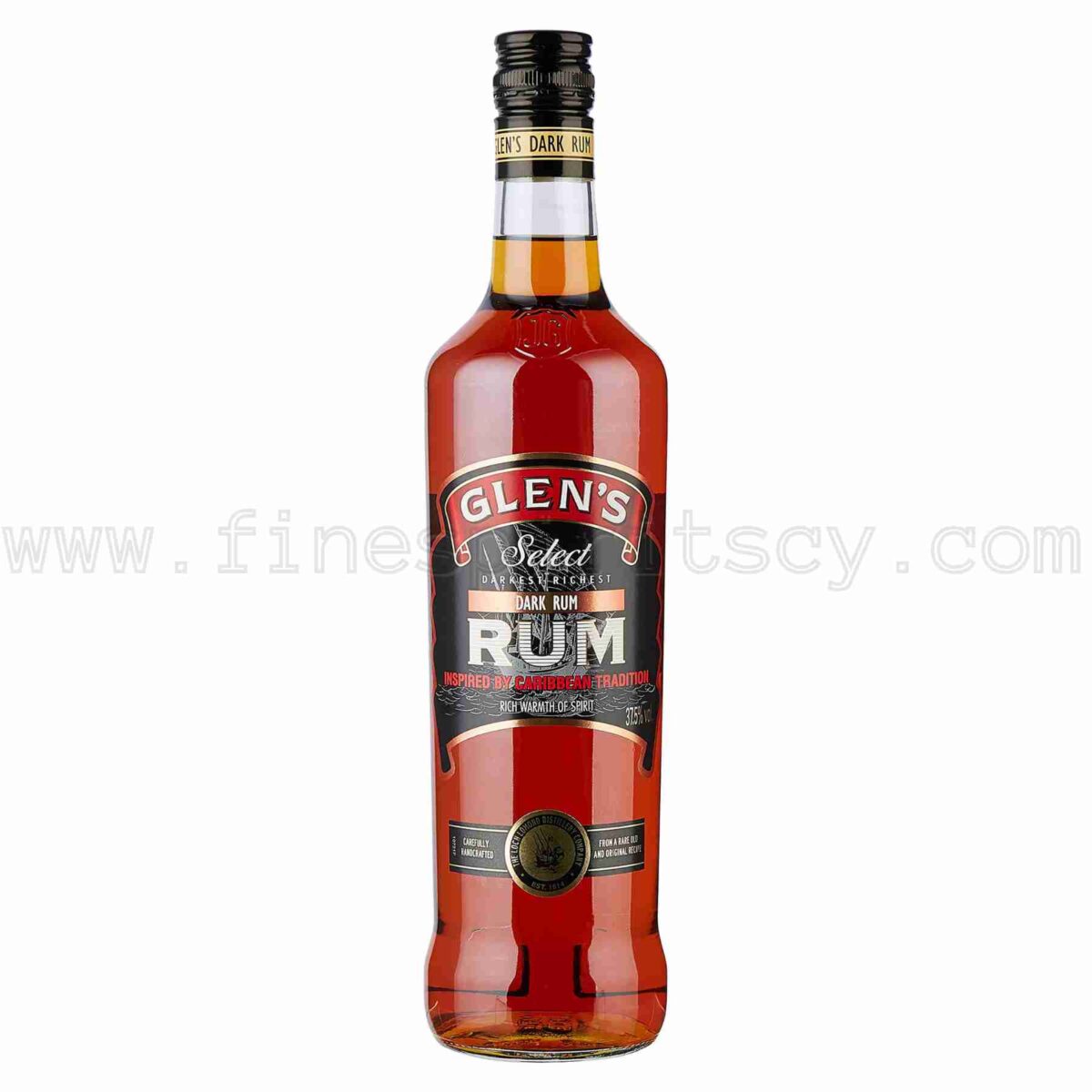 Glens Select Dark Rum 1000ml 100cl 1l liter litre