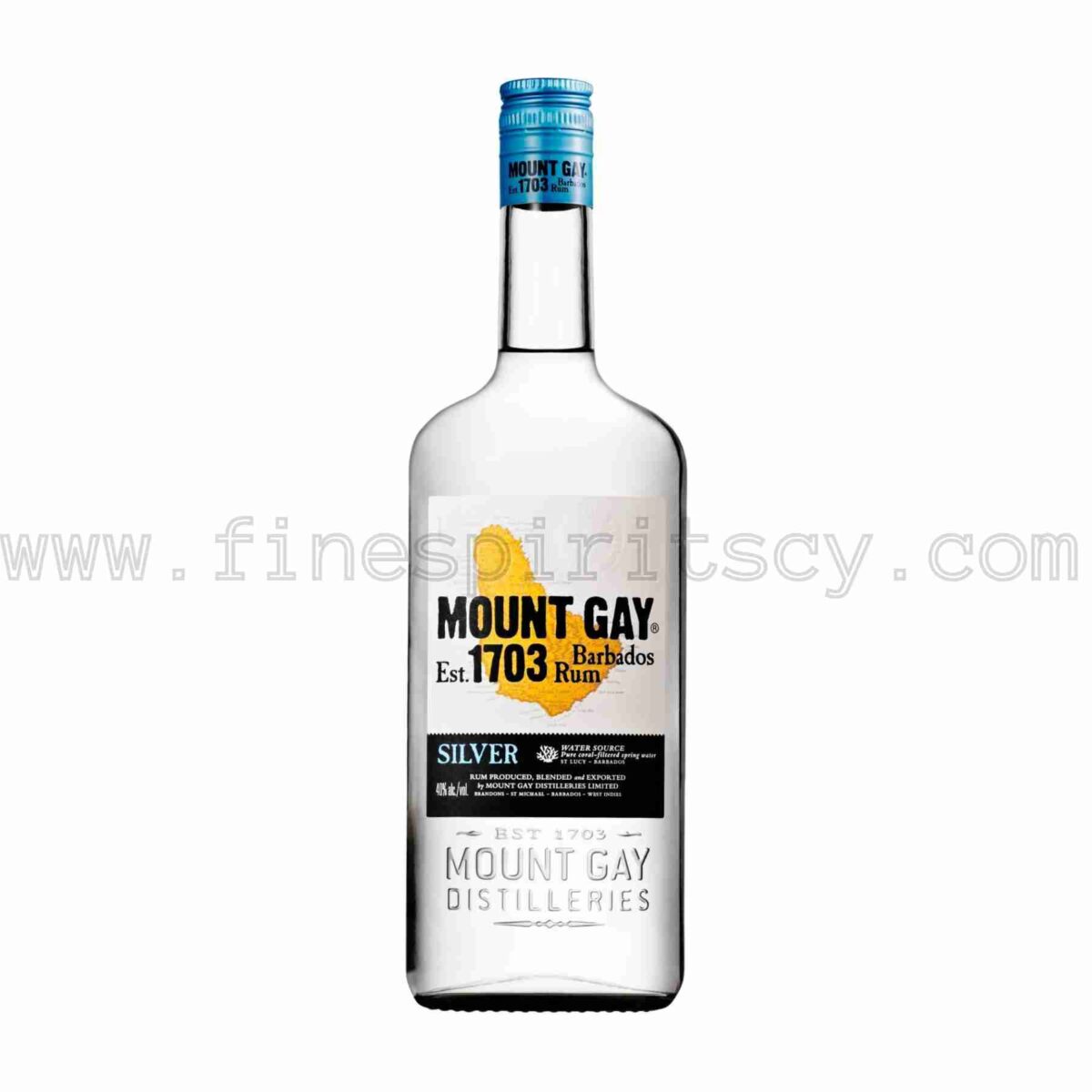 Mount Gay Silver White Blanco Handcrafted Barbados Rum Rhum 1000ml 100cl 1l liter litre