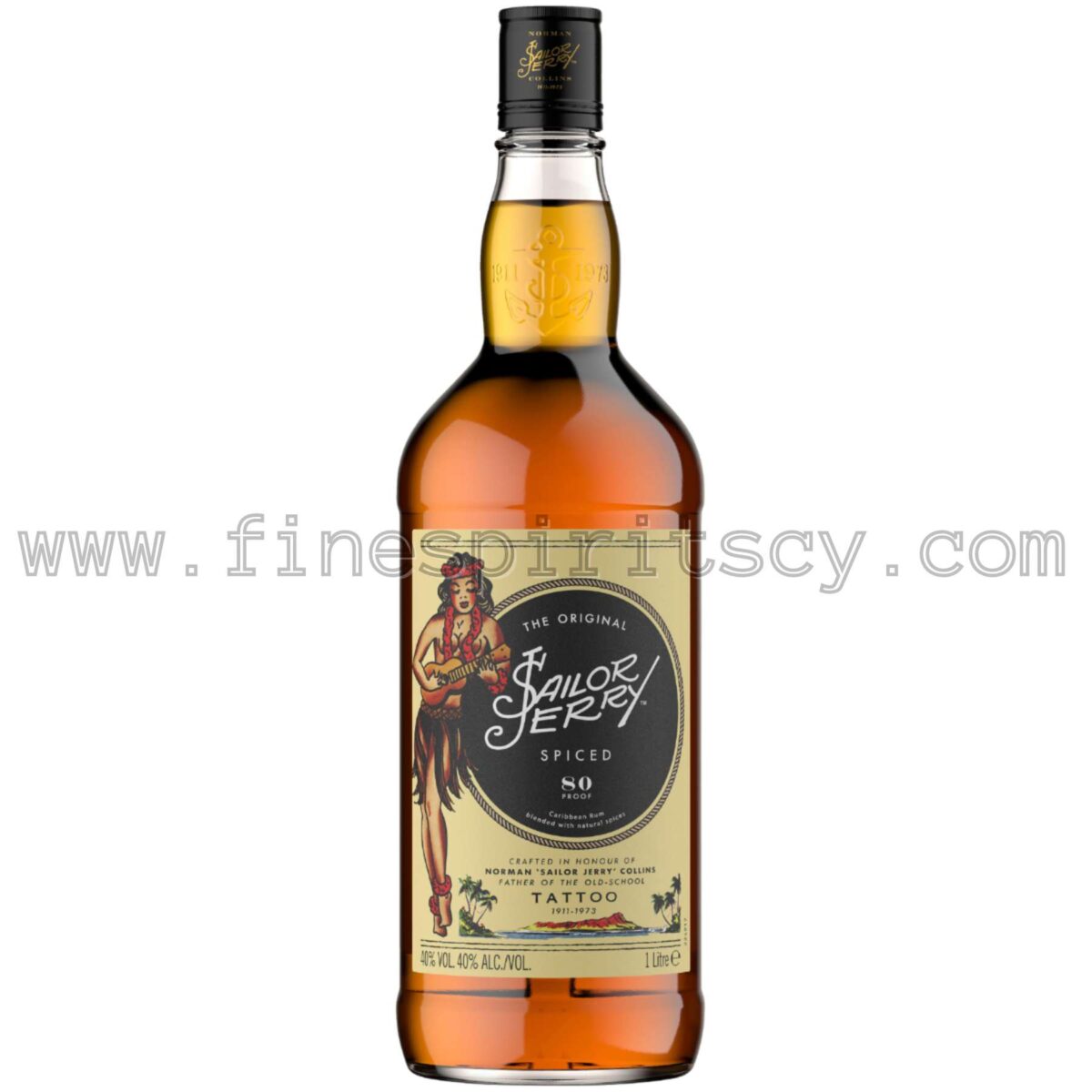 Sailor Jerry 80 Proof Spiced Rum Cyprus Price Order Online FSCY 40%