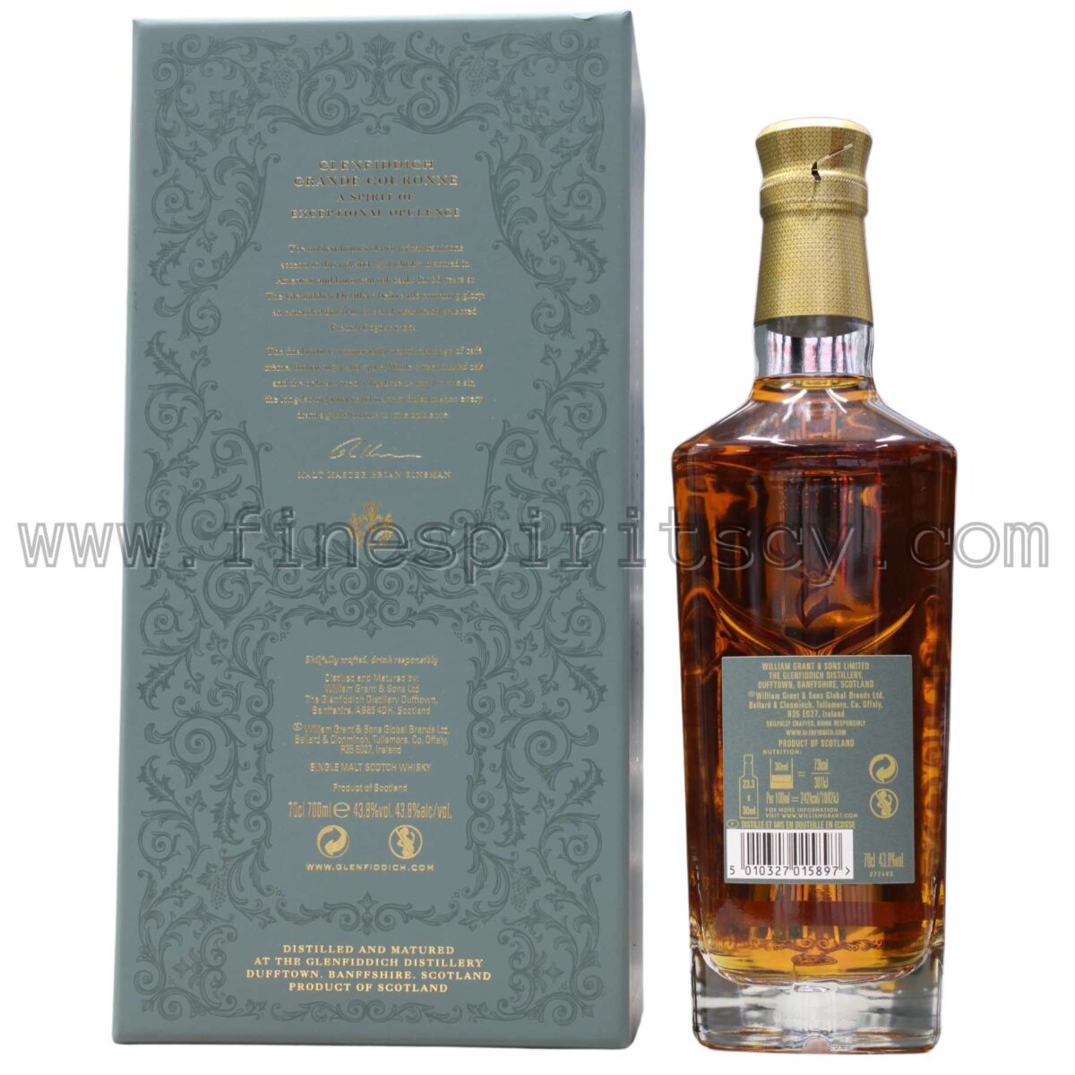 Glenfiddich 26 Y/O Grande Couronne Back Box Bottle Price Order Collectable Limited Edition