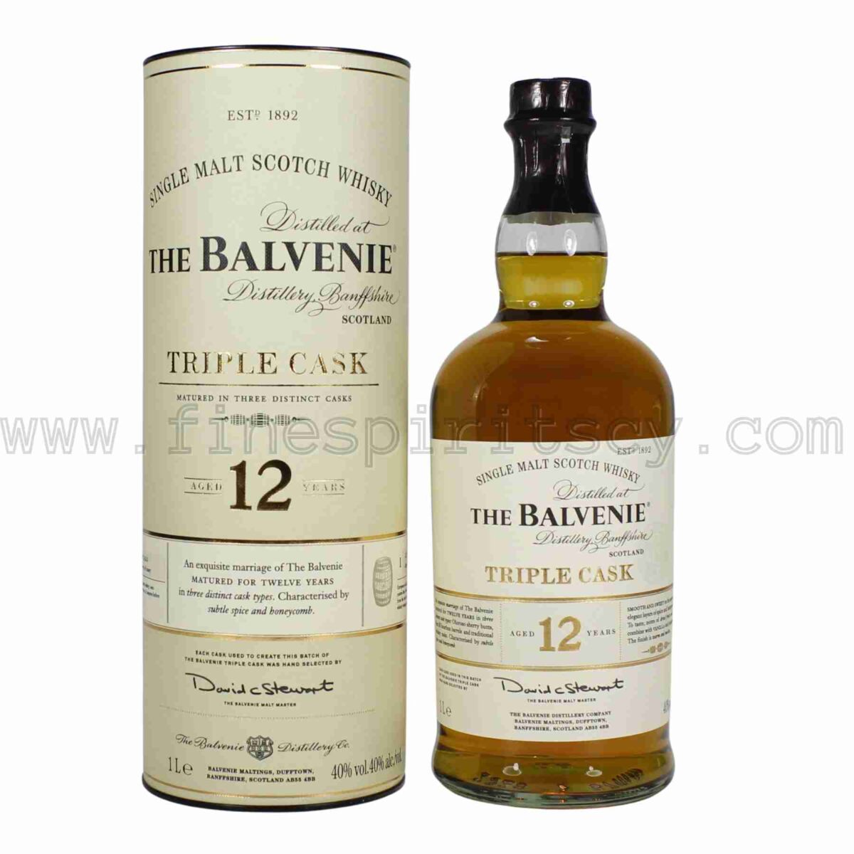 Balvenie 12 Year Old Triple Cask 1000ml 100cl 1l liter litre