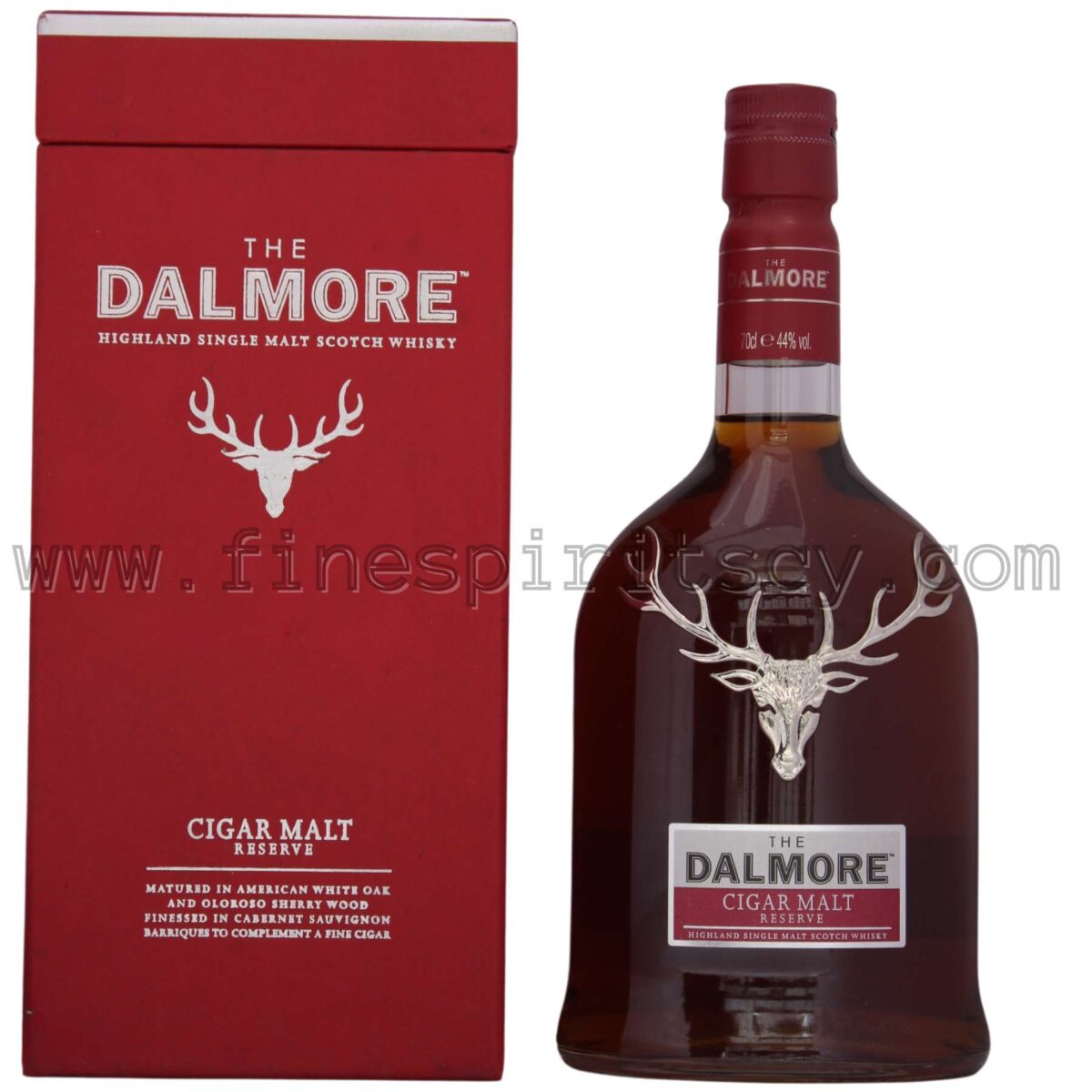 The Dalmore Cigar Malt Reserve Box Bottle Front Side Price Fine Spirits CY FSCY
