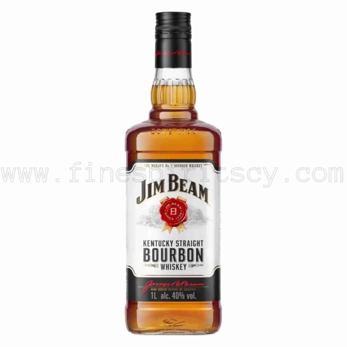 Jim Beam Kentucky Straight Bourbon Whiskey 1L 1000ml 100cl