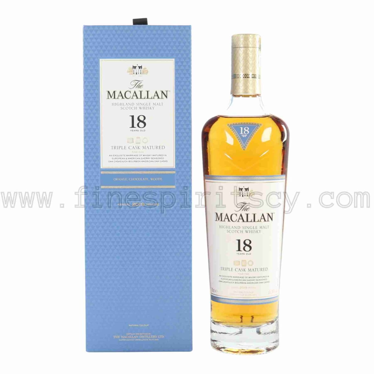 Macallan 18 Year Old Triple Cask Matured 2019 Release 700ml 70cl 0.7L