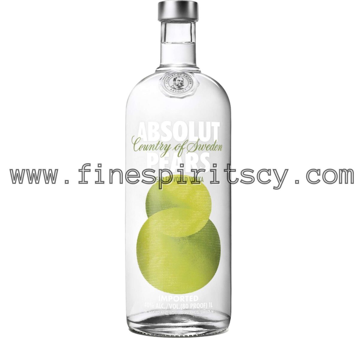 Absolut Pears Vodka Flavor Flavored Swedish Cyprus Price 1000ml 1L Liter Litre 100cl
