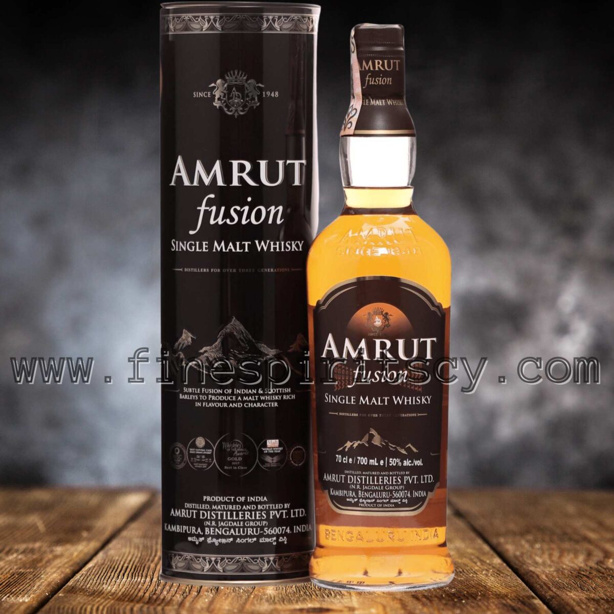 Amrut Fusion Single Malt Whisky 700ml 70cl 0.7L Cyprus Price Online FSCY