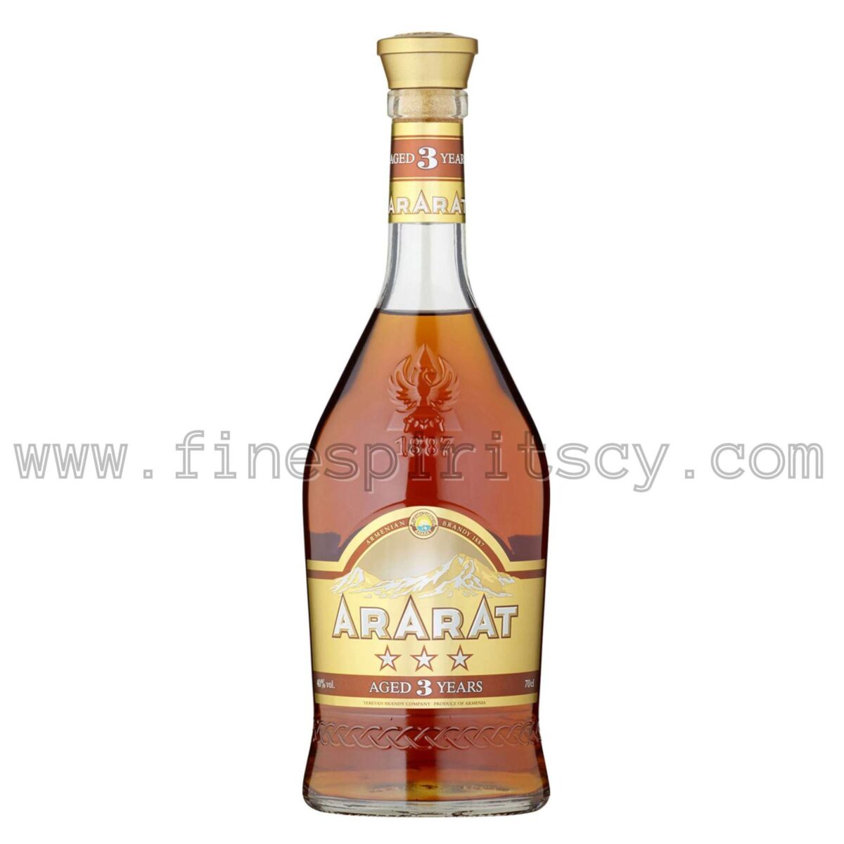 Ararat 3 Year Old 3 Star Brandy Cyprus Price Fine Spirits FSCY Price Online Order