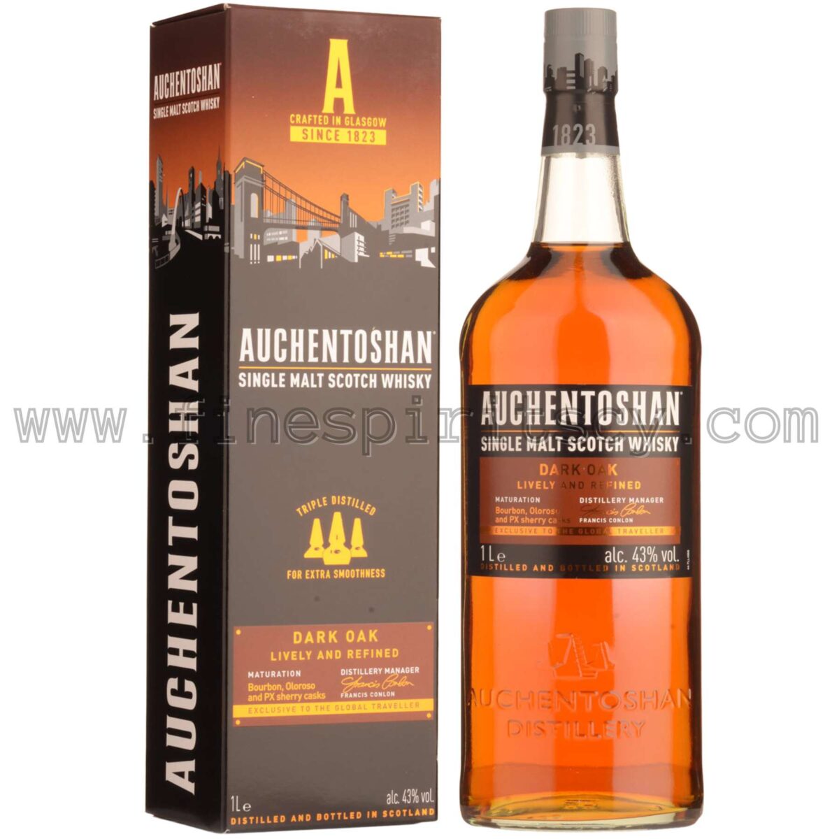 American Dark Oak 100cl Whisky Lowlands 1000ml 1L Liter Litre Cyprus Price Speyside