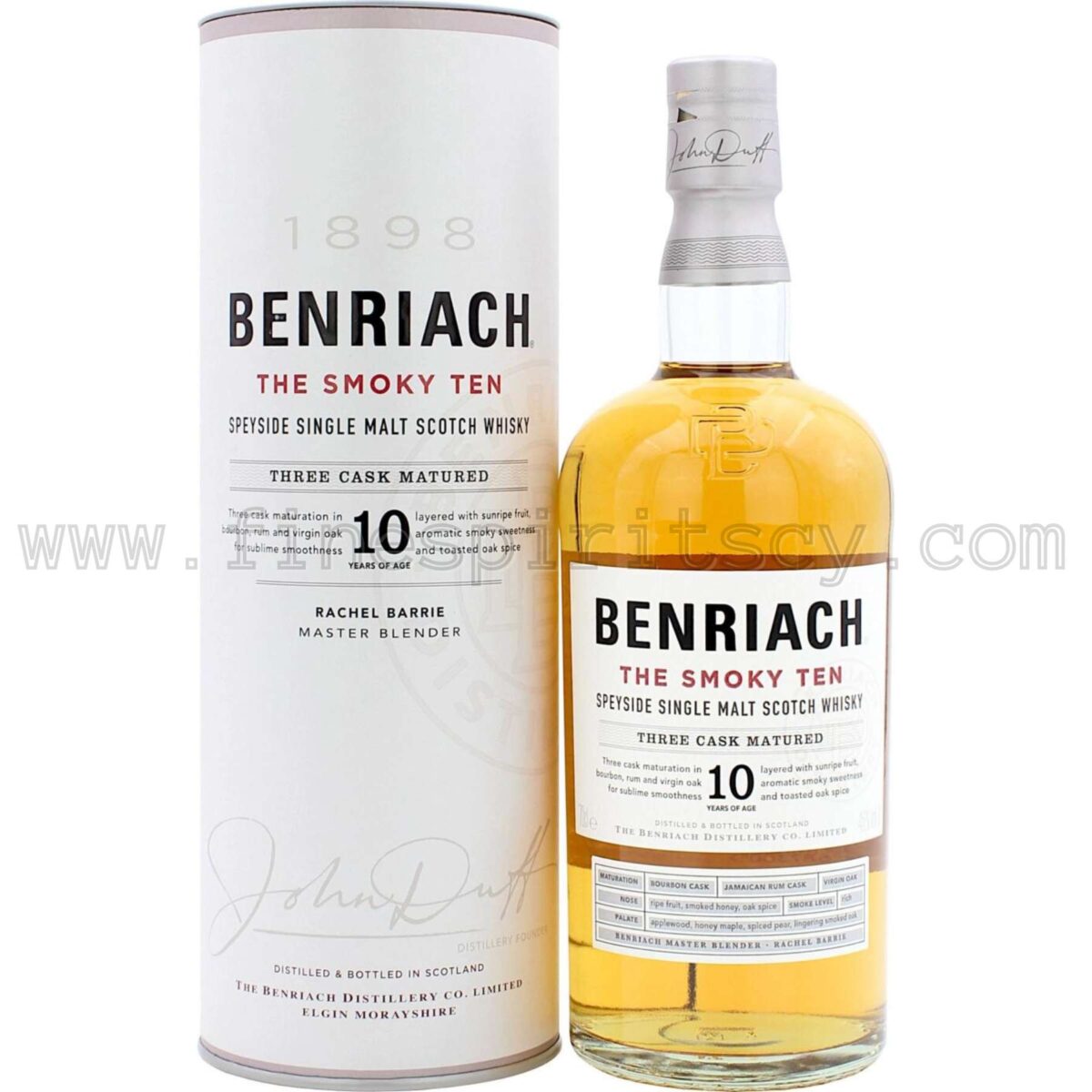 Benriach Smoky Ten Price CY 10 Year Old Cyprus 70cl Shop 700ml 0.7L Whisky