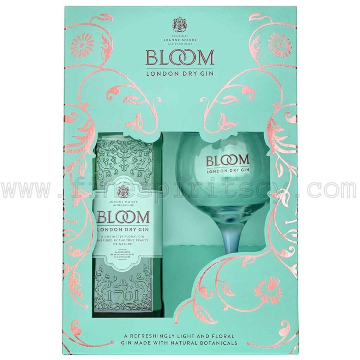 Bloom Gin Gift Set With Glass