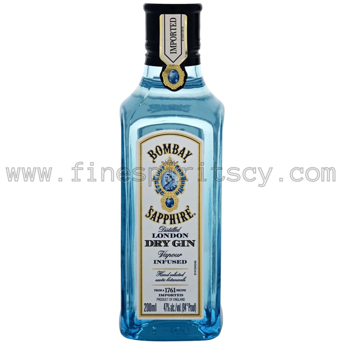 BOMBAY SAPPHIRE 200ML Gin 20cl 0.2L London Dry Gin Cyprus 47% price fscy order online