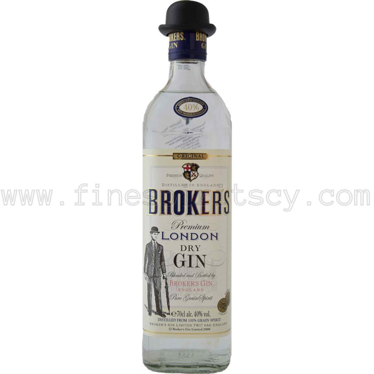 Brokers London Dry Gin 700ml 40% 80 Proof ABV
