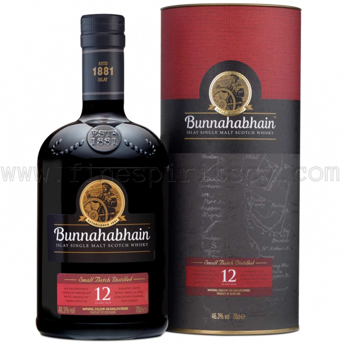 Bunnahabhain 12 Year Old Price Whisky Whiskey 70cl 700ml 0.7L Cyprus Shop