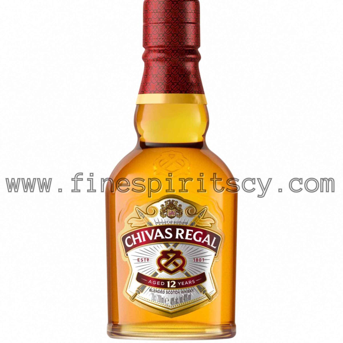 Chivas Regal 12 Year Old Cyprus 200ml 20cl 0.2L Whisky