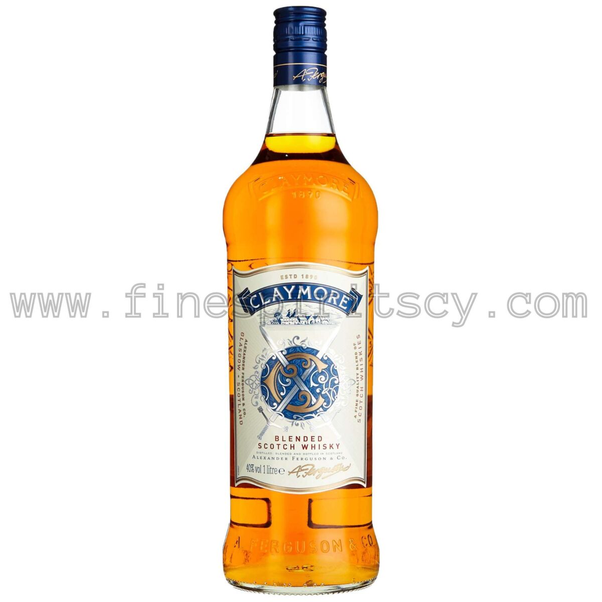 The Claymore Blended Scotch Whisky Price Cyprus FSCY 1000ml 100cl 1L Liter Litre