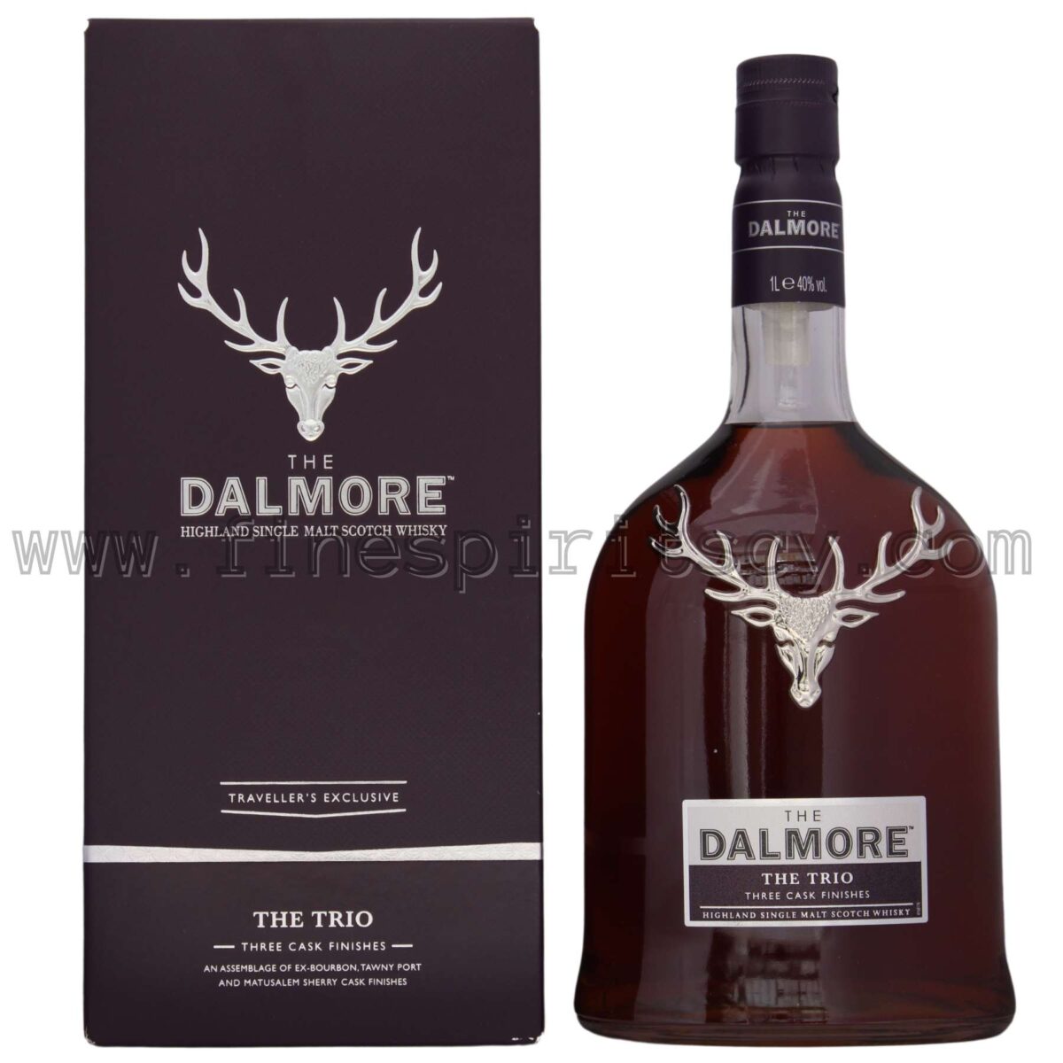 Dalmore Trio Front Side Bottle Box Whisky Online Whiskey CY Cyprus FSCY