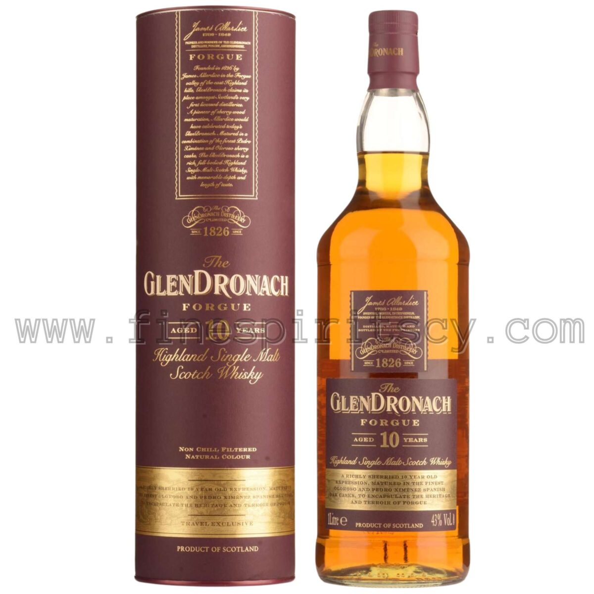 Glendronach 10 Year Old Forgue Price Cyprus Fine Spirits CY Whisky Online
