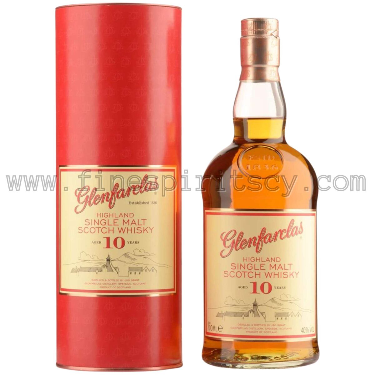 Glenfarclas 10 Year Old 700ml 70cl 0.7L Price CY Cyprus Fine Spirits Whisky