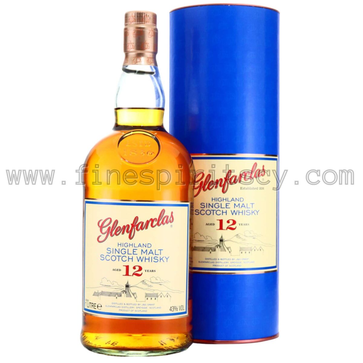 Glenfarclas 12 Year Old 1000ml 100cl 1L Liter Litre Price CY Cyprus Whisky