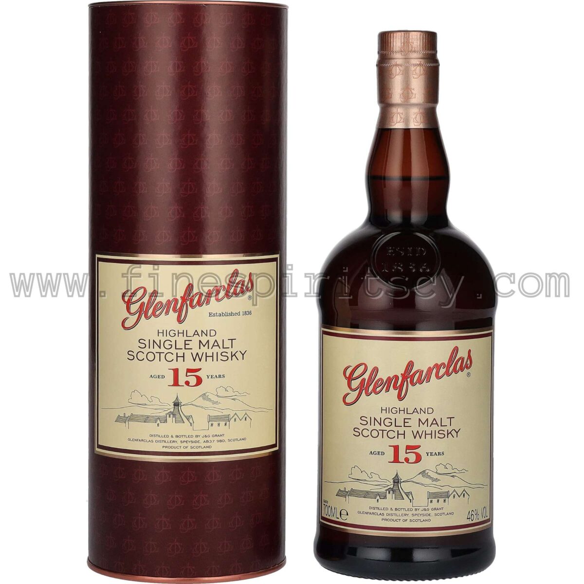 Glenfarclas 15 Year Old 700ml 70cl 0.7L Price CY Cyprus Fine Spirits Whisky