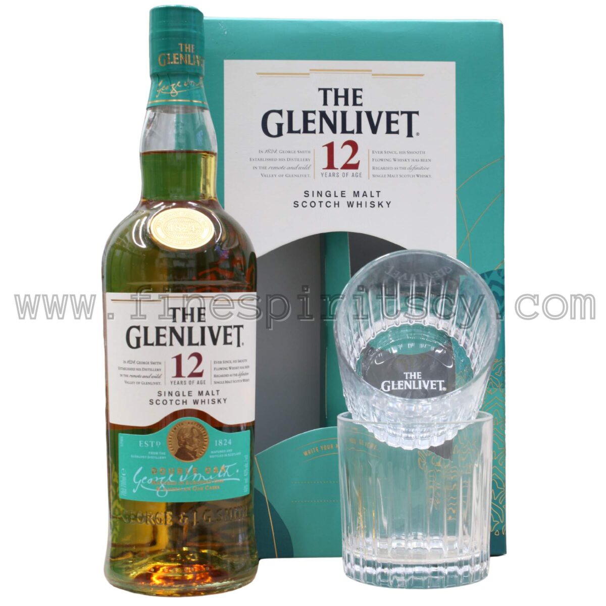 Glenlivet 12 Year Old With 2 Glasses Gift Set Pack Idea Cyprus Price Whisky