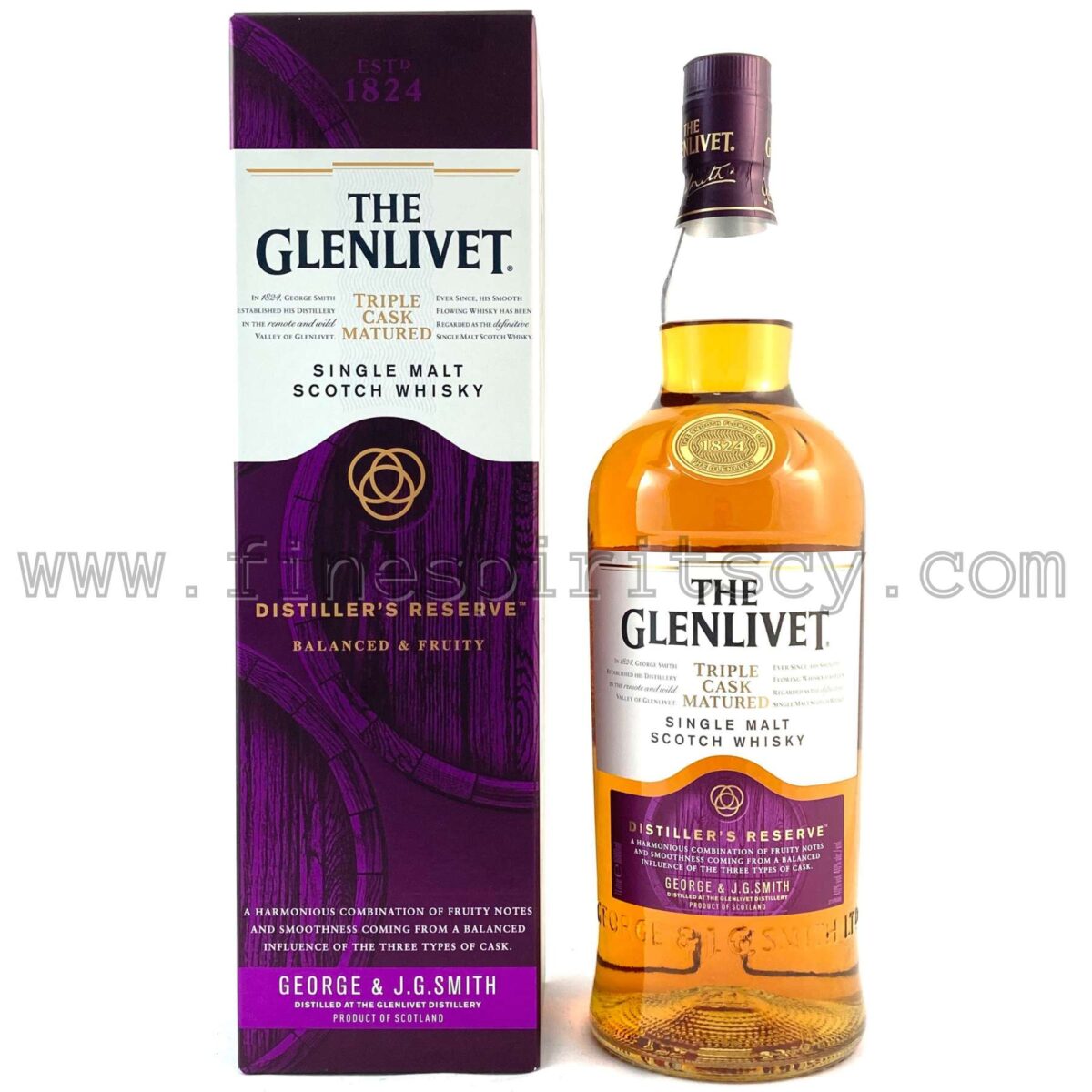Glenlivet Distillers Reserve Triple Cask 1000ml 100cl 1l liter litre Price Cyprus Whisky