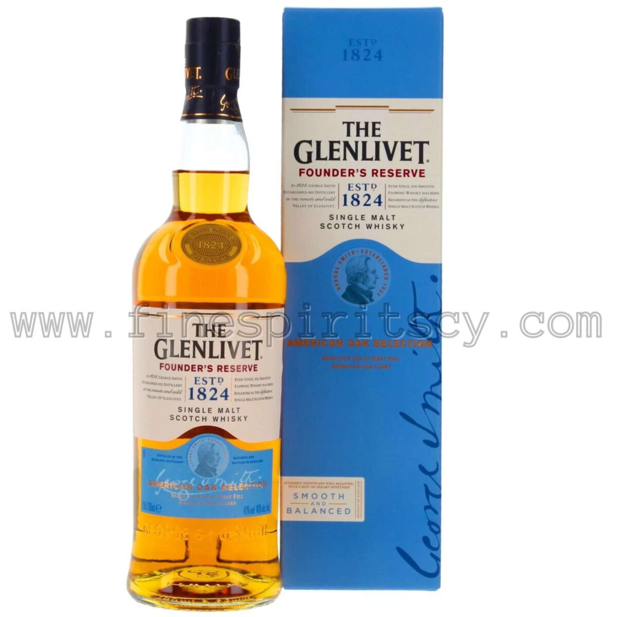 Glenlivet Founders Reserve American Oak Selection 700ml 70cl 0.7L Price Cyprus Whisky