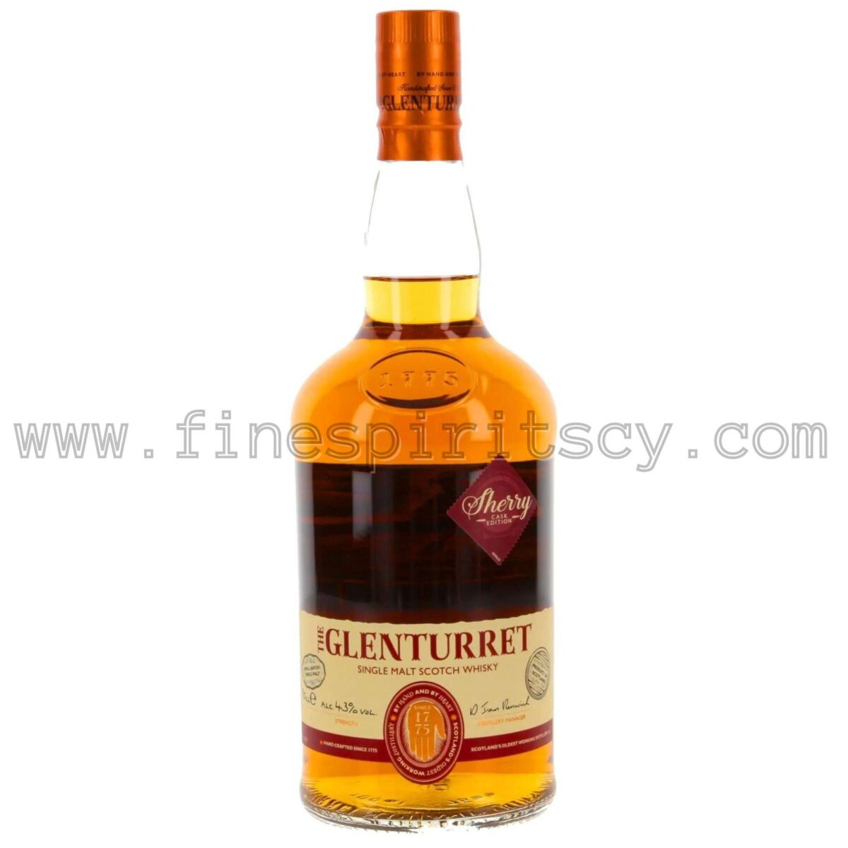 Glenturret sherry cask 0.7l edition 70cl 700ml cyprus price cy fine spirits whisky