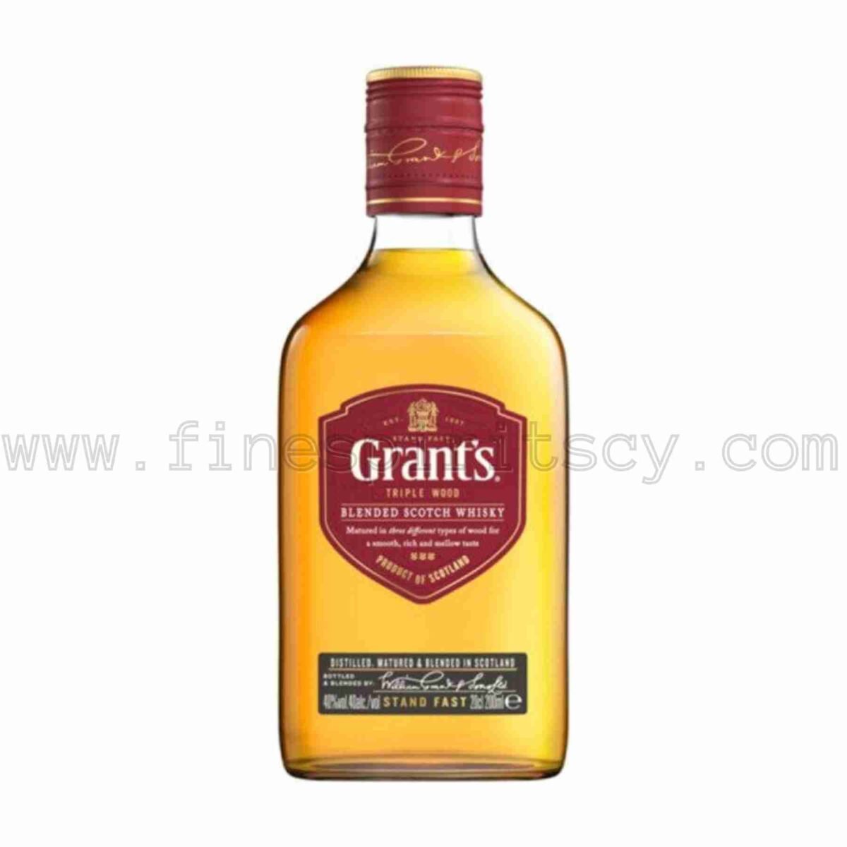 Grants Triple Wood Family Reserve Five generations 200ml 20cl 0.2L quarter
