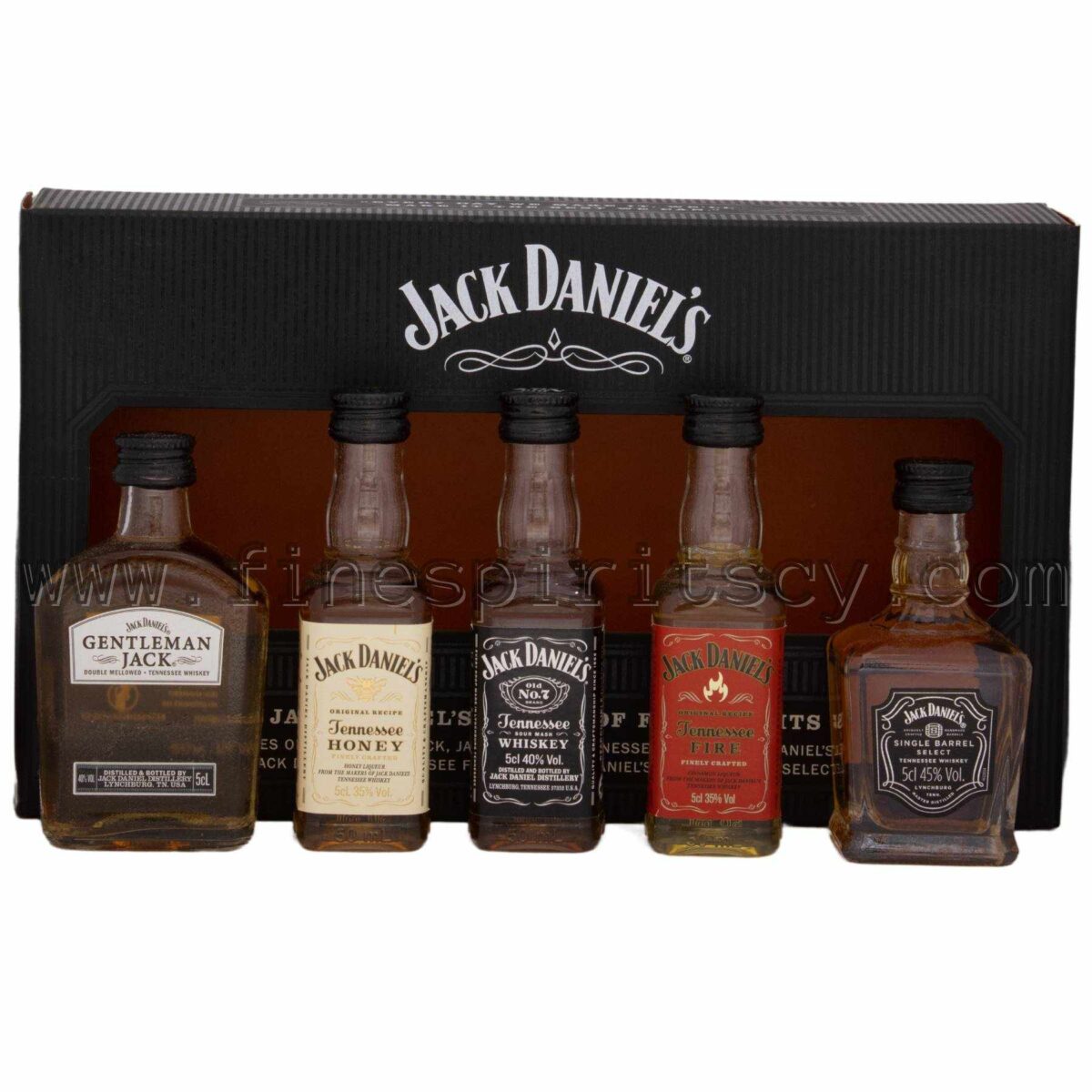 Jack Daniels Old No 7 Gentleman's Single Barrel Select Fire Honey Minis Miniatures