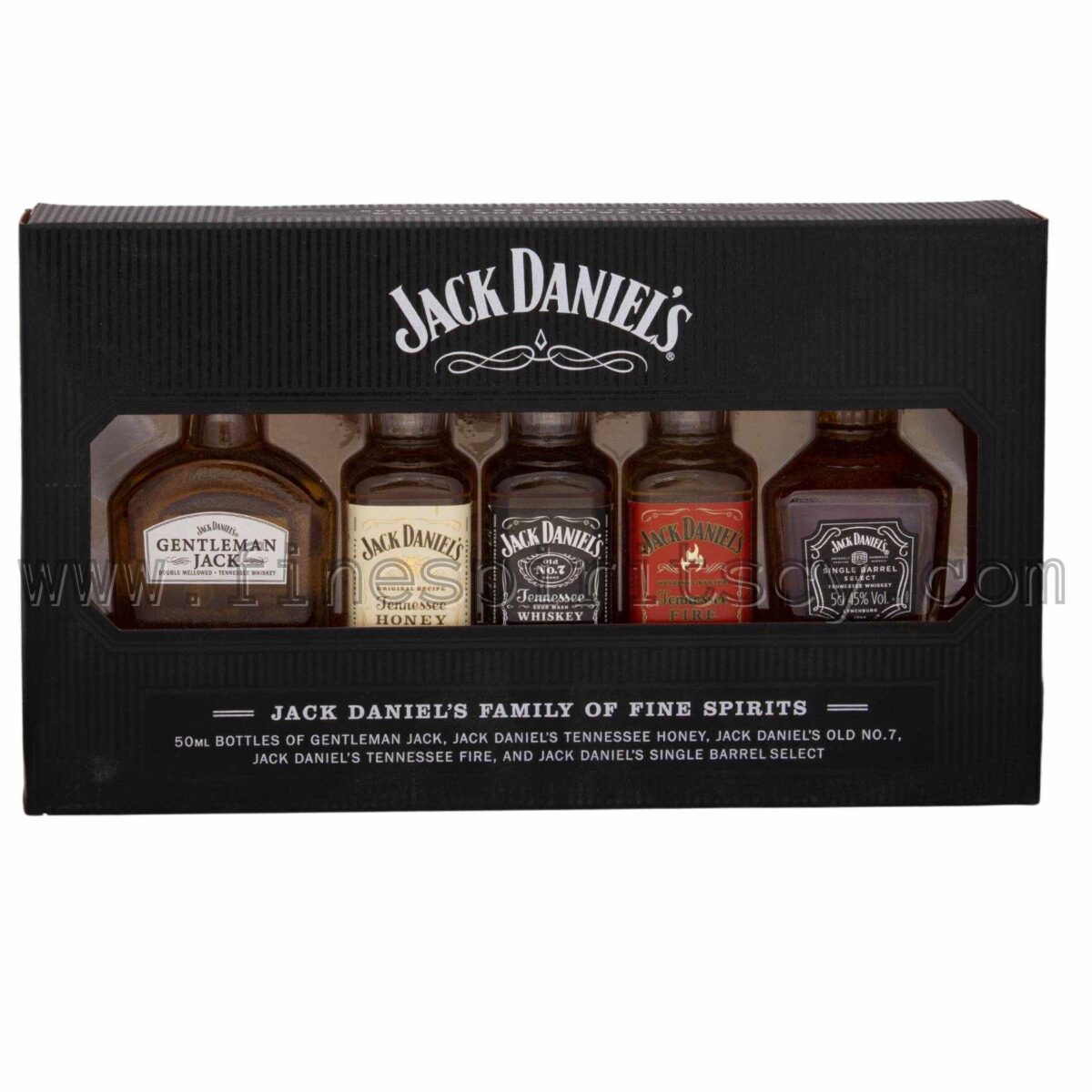 Jack Daniels Family Pack Mini Miniature 5 50ml 5cl Cyprus Price Gift Set