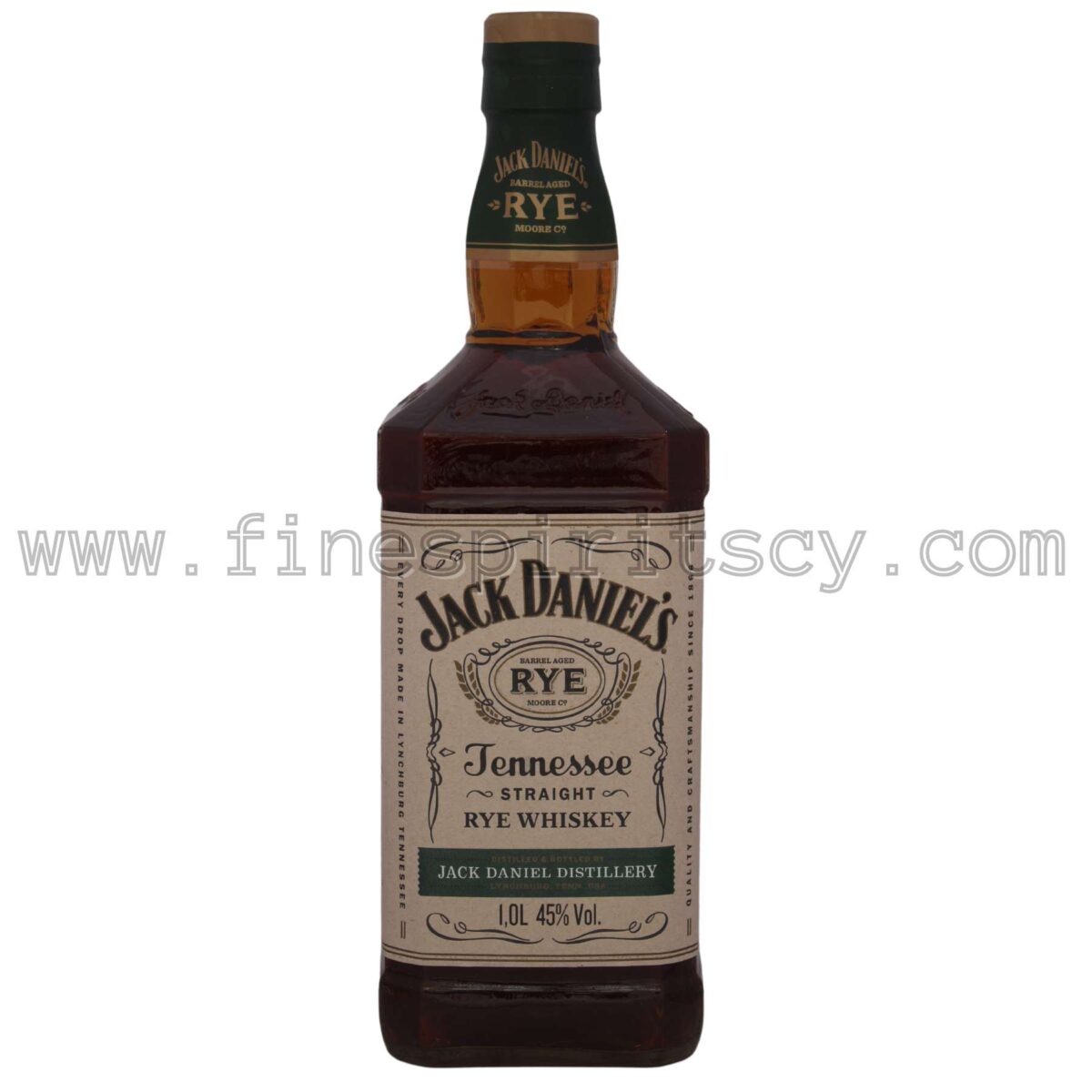 Jack Daniels Tennessee Straight Rye Whisky Whiskey Cyprus Price Liter Litre