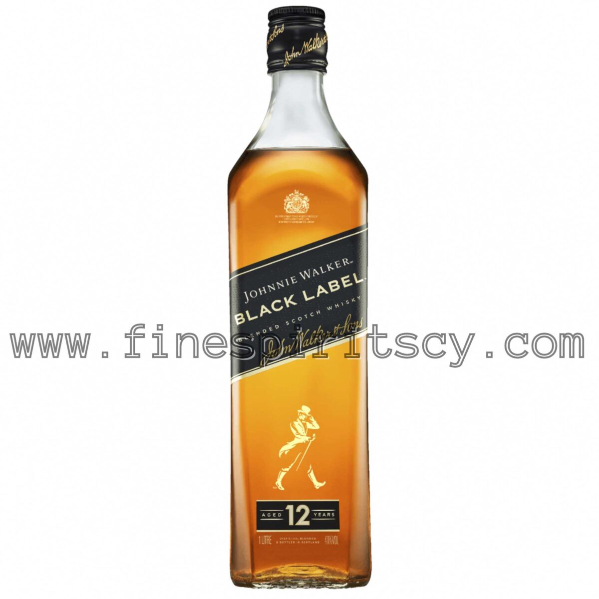 Johnnie Walker Black Label 1000ml 100cl 1L Price Cyprus FSCY Online